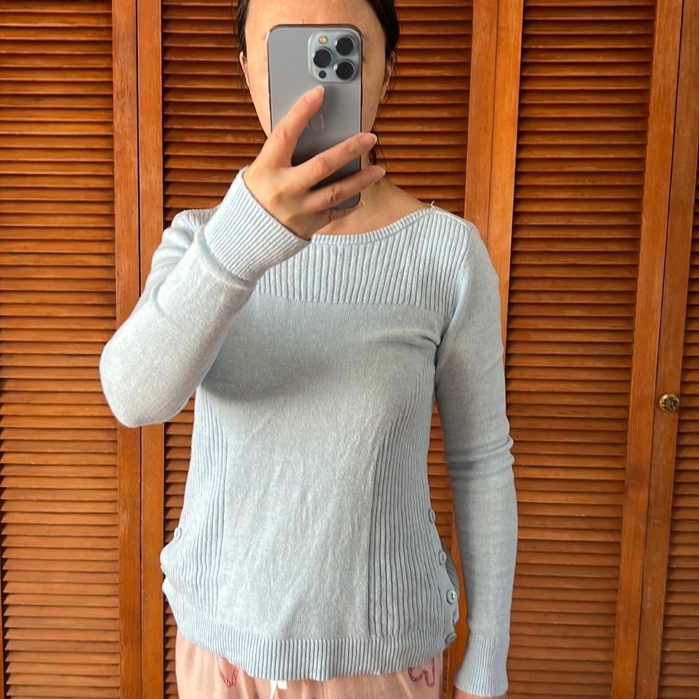 Anna Taylor, size S, 100% cotton, good condition, comfortable, bright blue